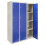 MonsterShop Steel Lockers 4 Doors Metal Staff Storage Lockable Gym Changing Room School Blue 1