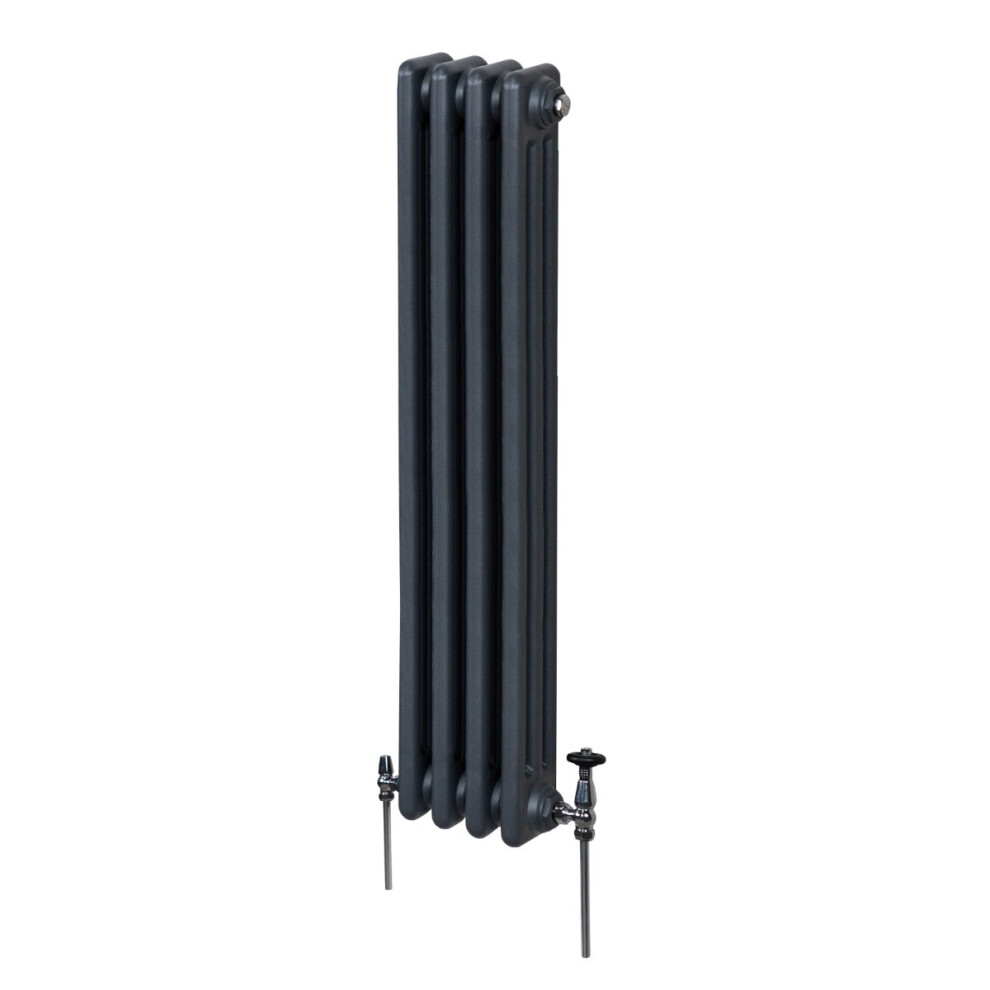 Traditional 3 Column Radiator - 1500 X 202 Mm - Anthracite 5055986189701