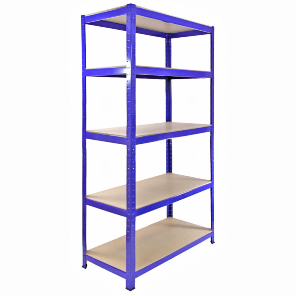 90cm Garage Utility Shed Storage Racks Bays Warehouse Shelving (10, Blue)