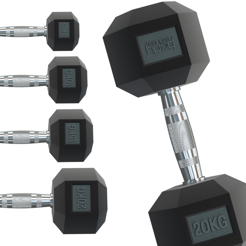 Body-Revolution Body Revolution Hex Dumbbells 32.5Kg Pair