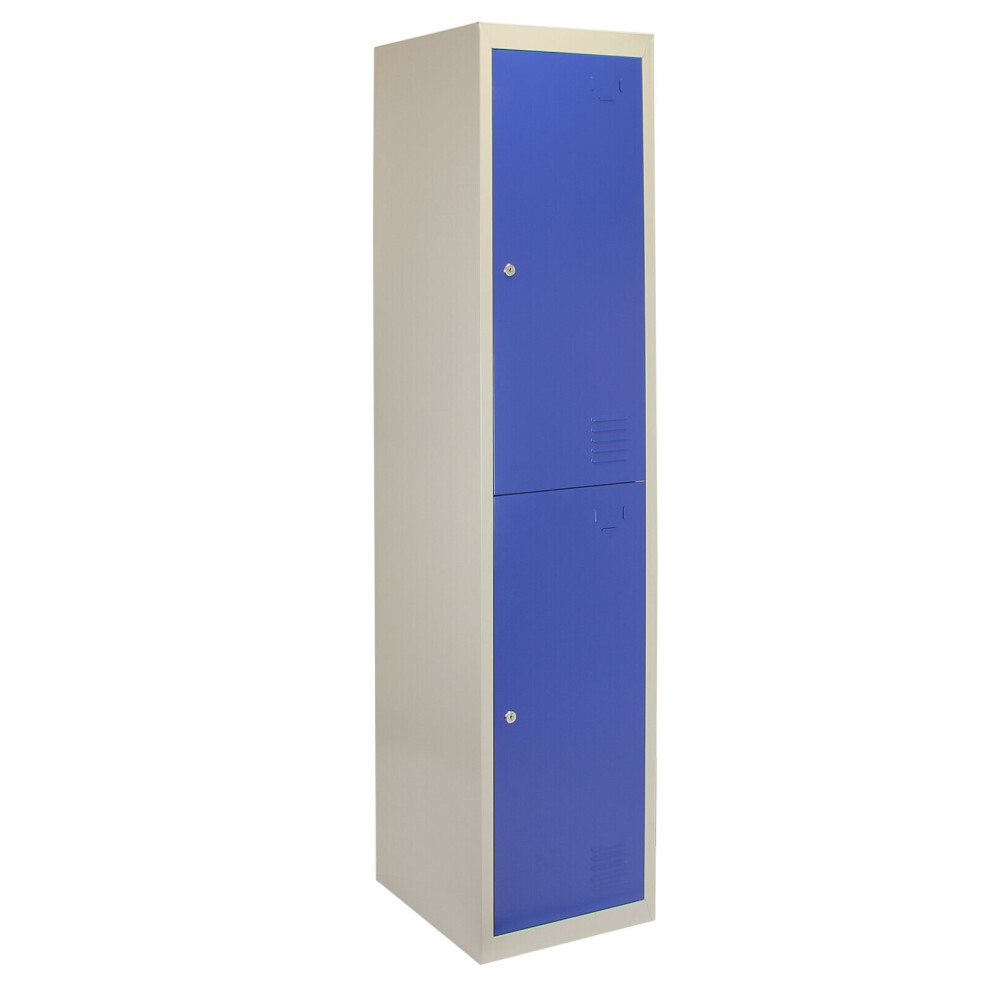 Metal Storage Lockable Lockers 2 Doors Unit Gym Changing Room Staff Assembled