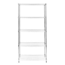 Draad Opschortende Rack 5 Tier Metal Opbergrek Eenheid Stand Keuken Kantoor Garage