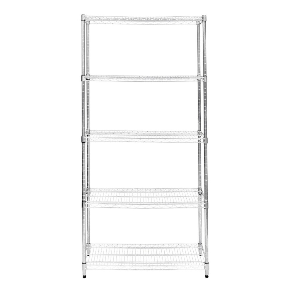 Wire Shelving Rack 5 Tier Metal Storage Shelf Unit Stand Kitchen Office Garage 5055986176381