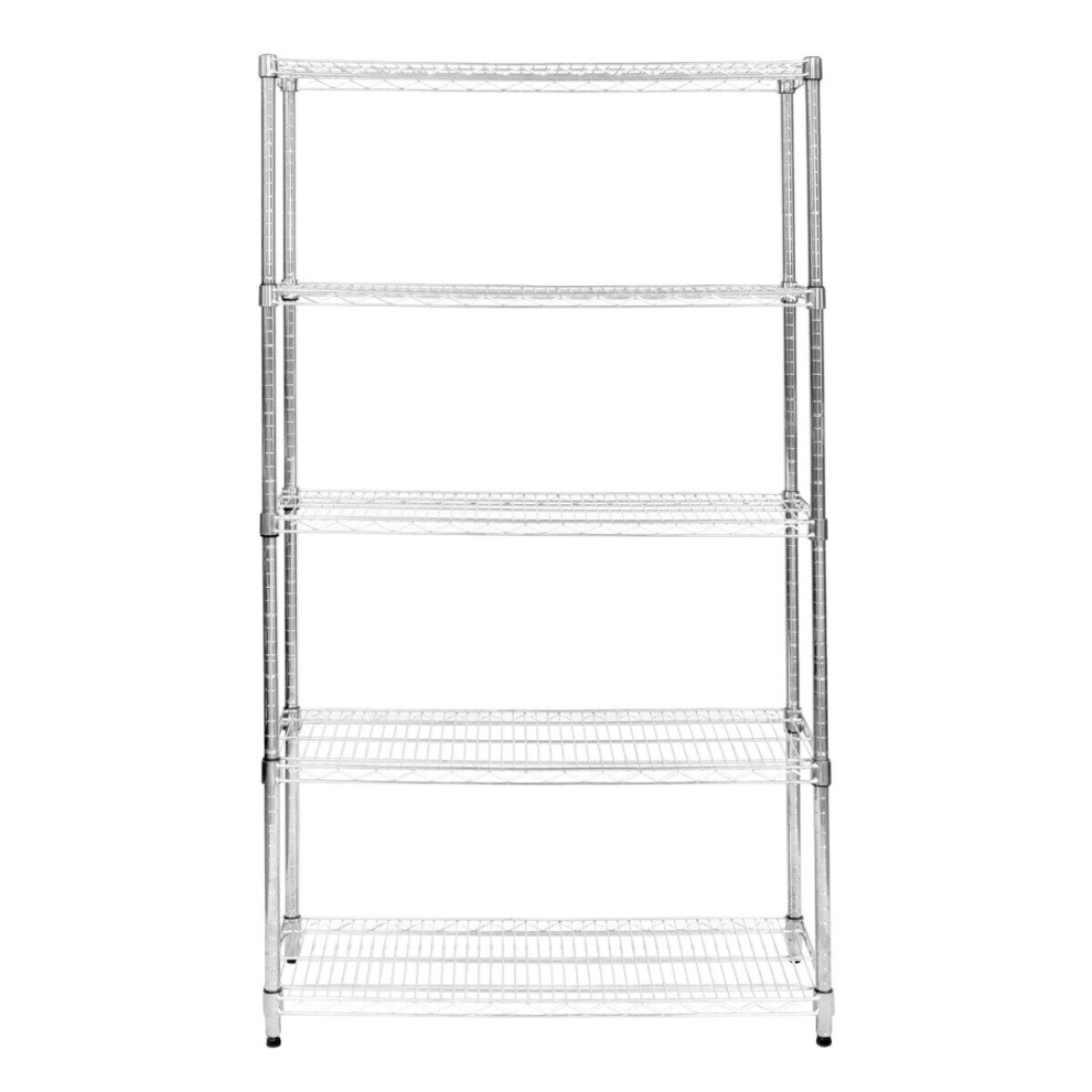 Wire Shelving Rack 5 Tier Metal Storage Shelf Unit Stand Kitchen Office Garage