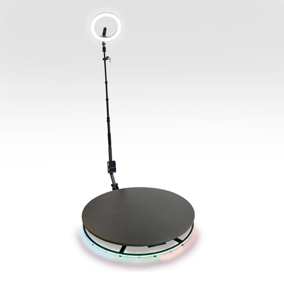 360 Photo Video booth 100cm Rotating Selfie Spinner Wedding LED Ring Light