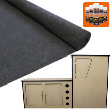 11m2 Van Lining Tapijt Stretch 5 x Trim Fix Lijm &amp; Camper Keuken