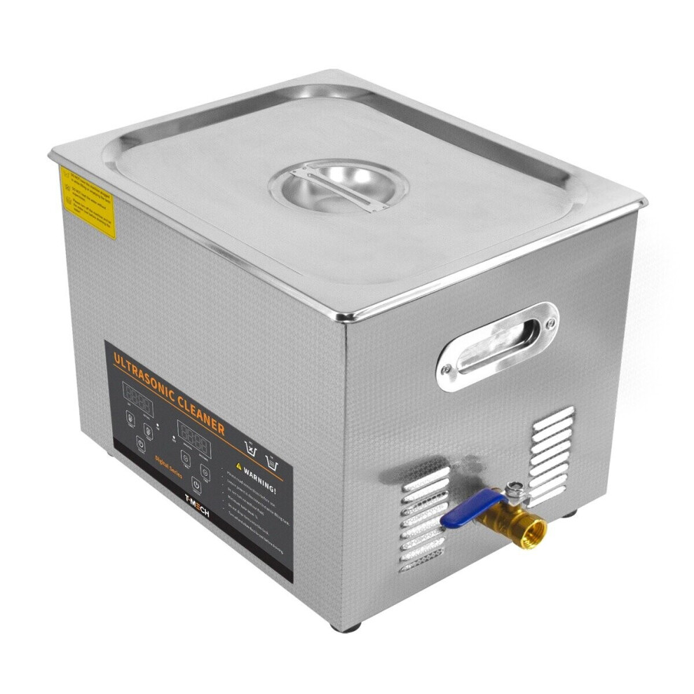 Digital Ultrasonic Cleaner 15L Steel Ultra Sonic Bath Cleaning Tank Timer Heater