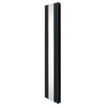 Ovális tükrös radiátor - 1800 mm x 380 mm - Antracit szürke
