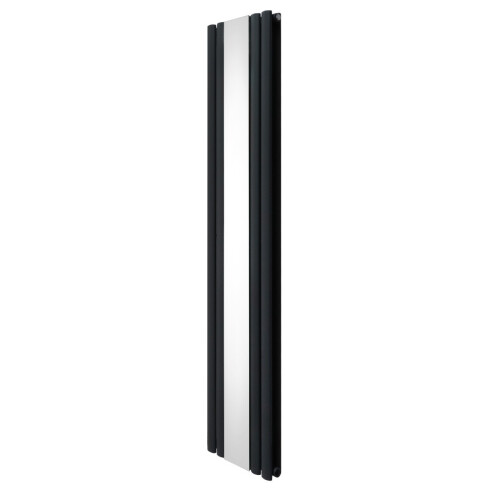 Ovaler Spiegelheizkörper - 1800mm x 380mm - Anthrazitgrau