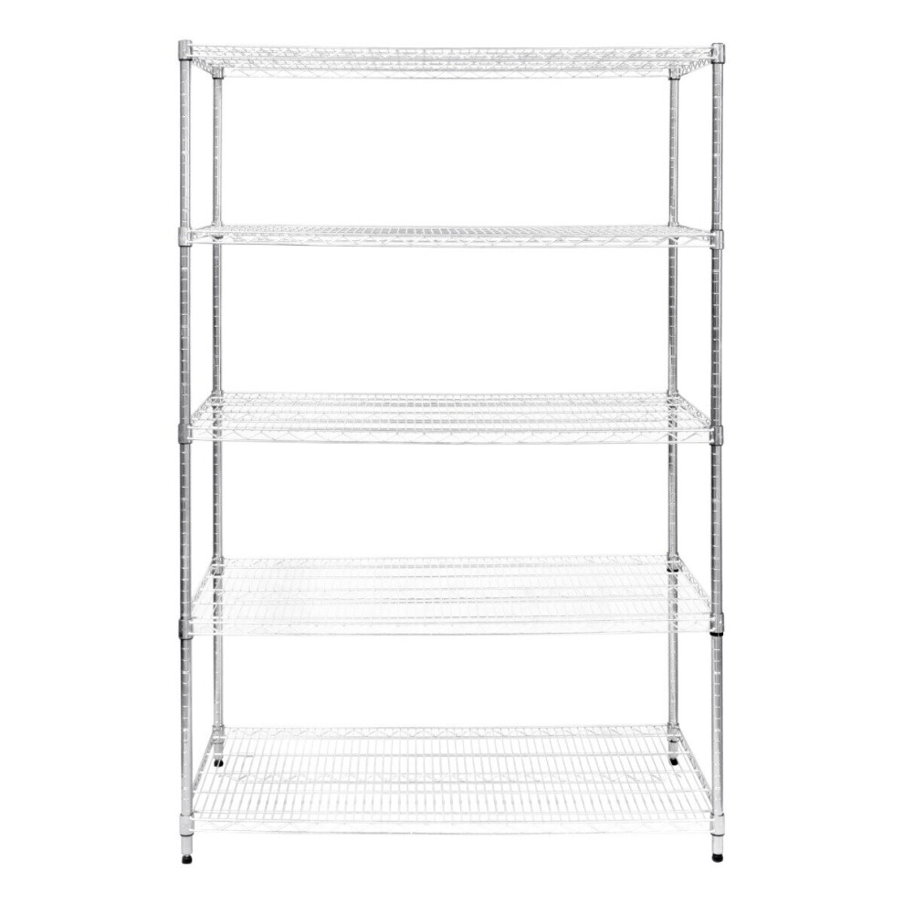 Wire Shelving Rack 5 Tier Metal Storage Shelf Unit Stand Kitchen Office Garage
