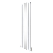 Radiator și robinete cu oglindă plată - 1800 mm x 425 mm - Alb