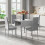 Dining Table and Chairs, PU Leather High Back 1