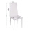 (White, A) Dining Table and Chairs, Drop Leaf Kitchen Table With PU Leather High Back Chair 8