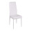 (White, B) Dining Table and Chairs, Drop Leaf Kitchen Table With PU Leather High Back Chair 8