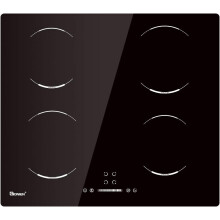 GIONIEN Induction Hob 60cm,4 Burners Electric Cooktop, 4 Zone Cooker, Child Lock,Black Ceramic Glass,Bulit in Worktop,Timer