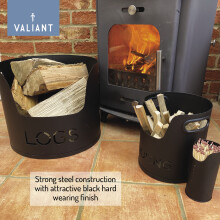 Valiant Fireside Storage for Logs Kindling Matches