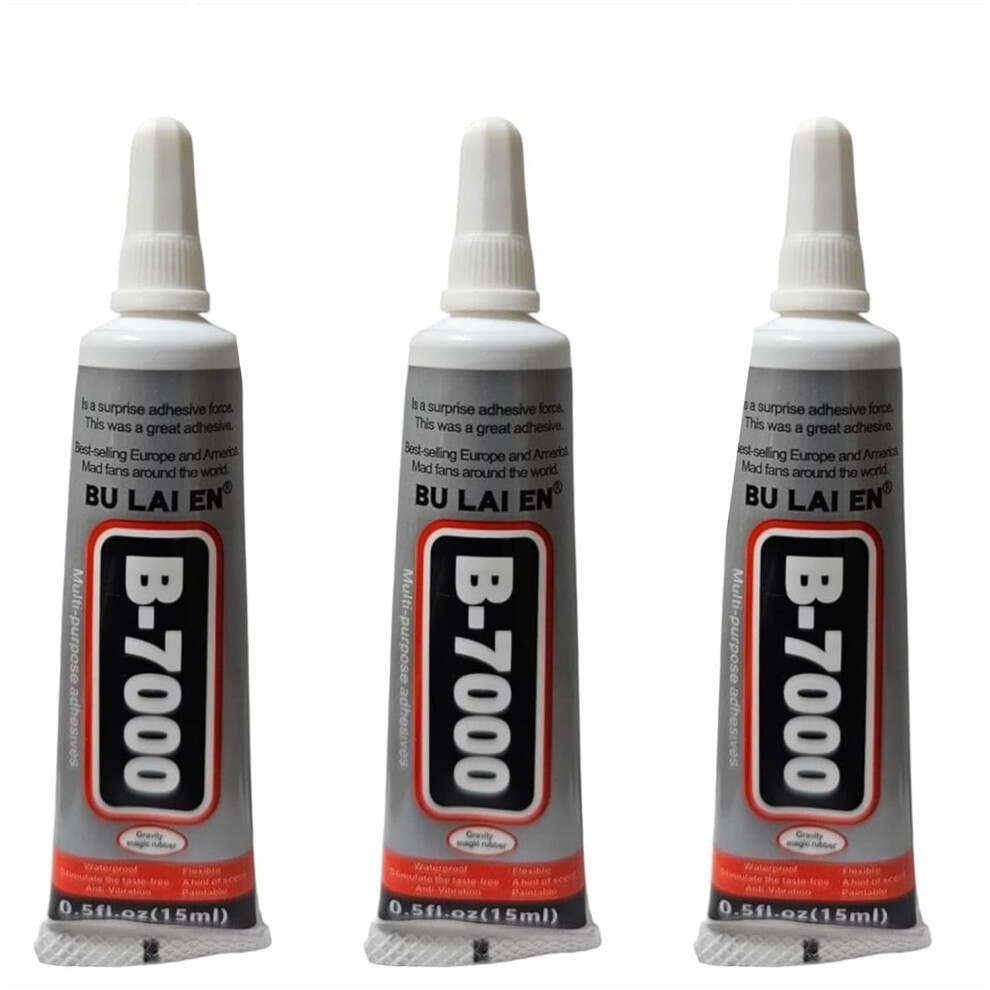 Aayans B7000 Super Glue, 15ML Transparent Adhesive Paste, Multifunction, Pack of 3