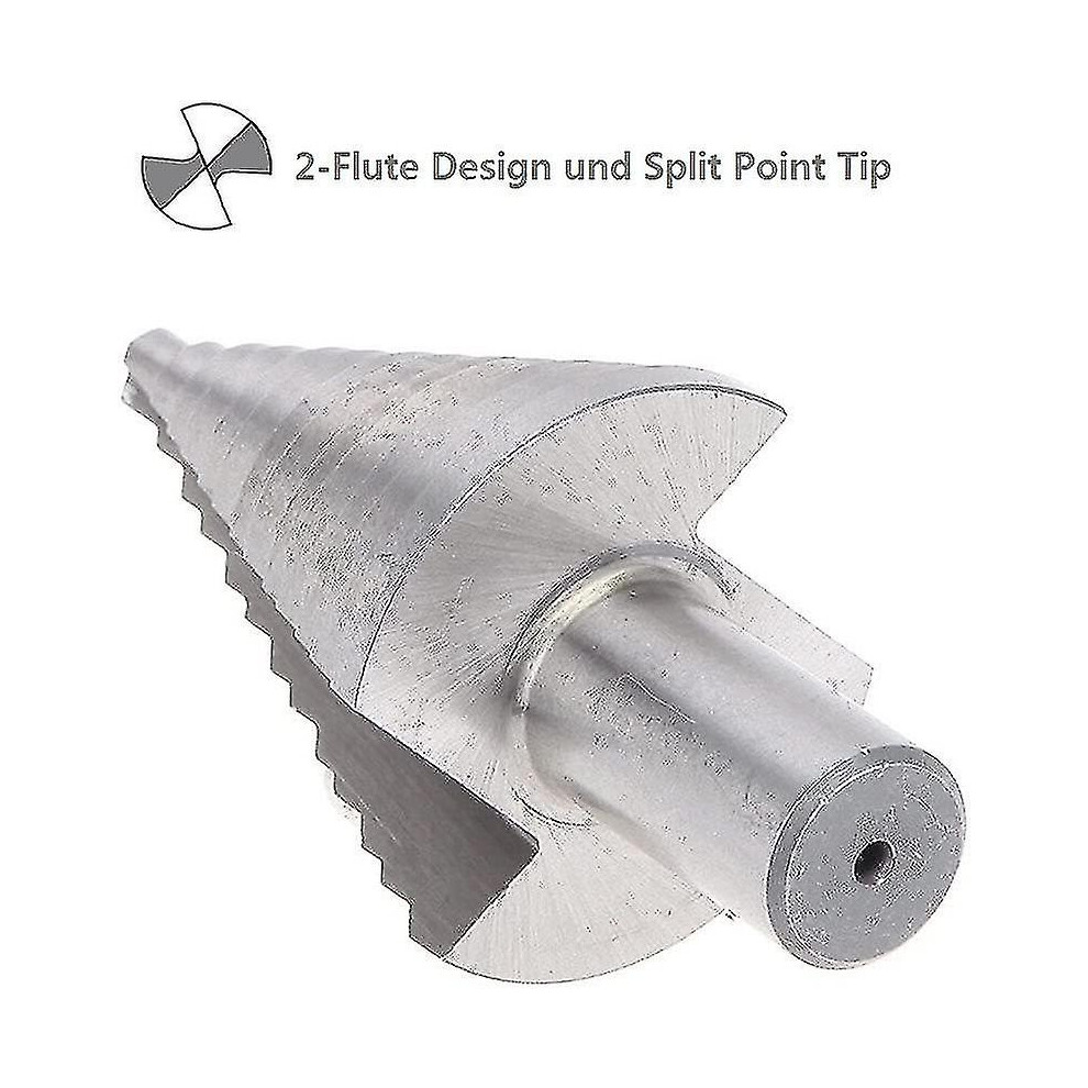 Hss Step Countersink Drill Bit, Double Slotted Countersink Step Drill Bit (5Mm-35Mm) With Titanium Coating, Strong, Perfect For Screwdriver Drilling O 3247719448045