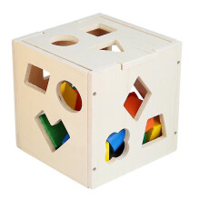 Wooden Shape Sorting Cube | Wooden Toys |developmental Toy | Shape Sorter for Kids | Gift for Boy Or Girl