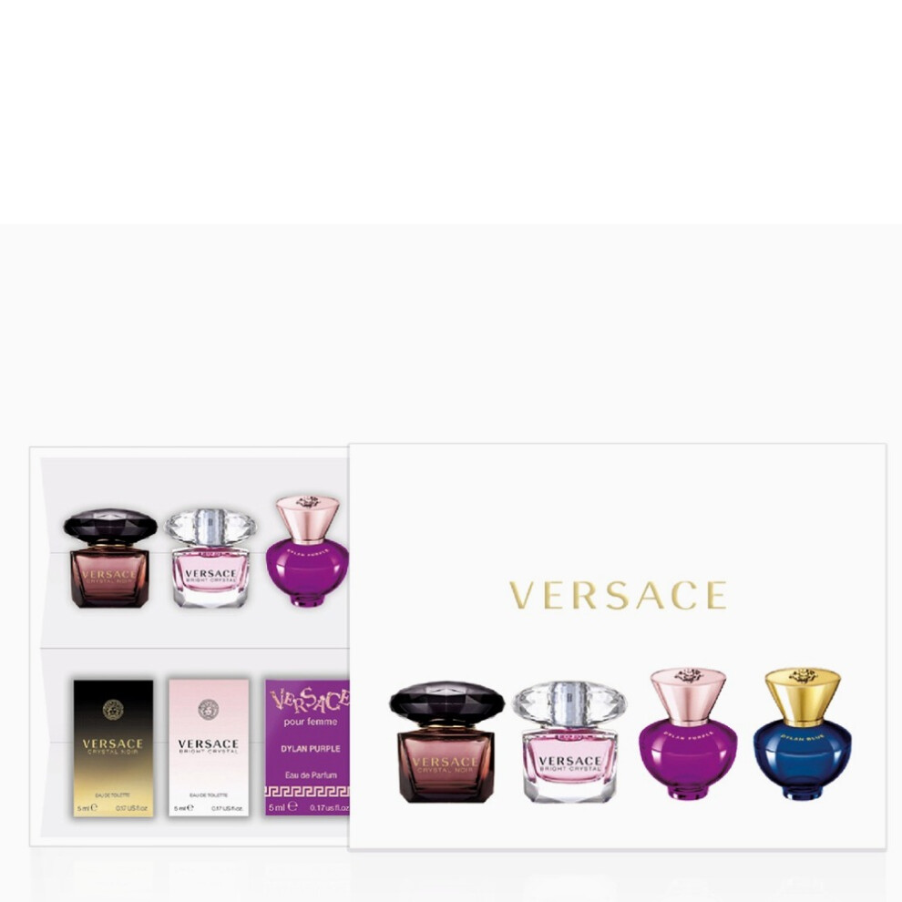 Versace Womens Luxury Miniature Fragrance Set