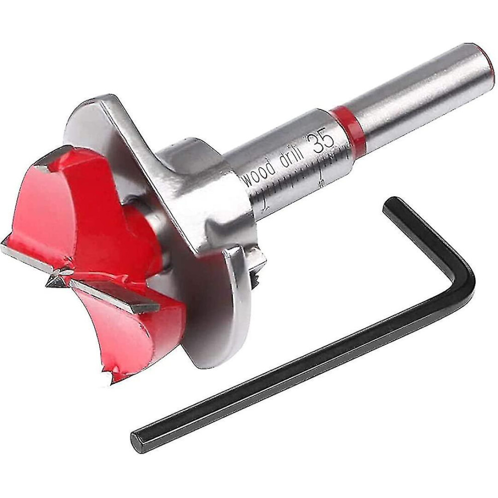 Shaper Bits, Wood Forstner Bits, Router Bits, 35Mm Adjustable Positioning Drill Bits, Cemented Carbide Hole Saw With Depth Stop (Depth Range 10~40Mm) 3247719448212