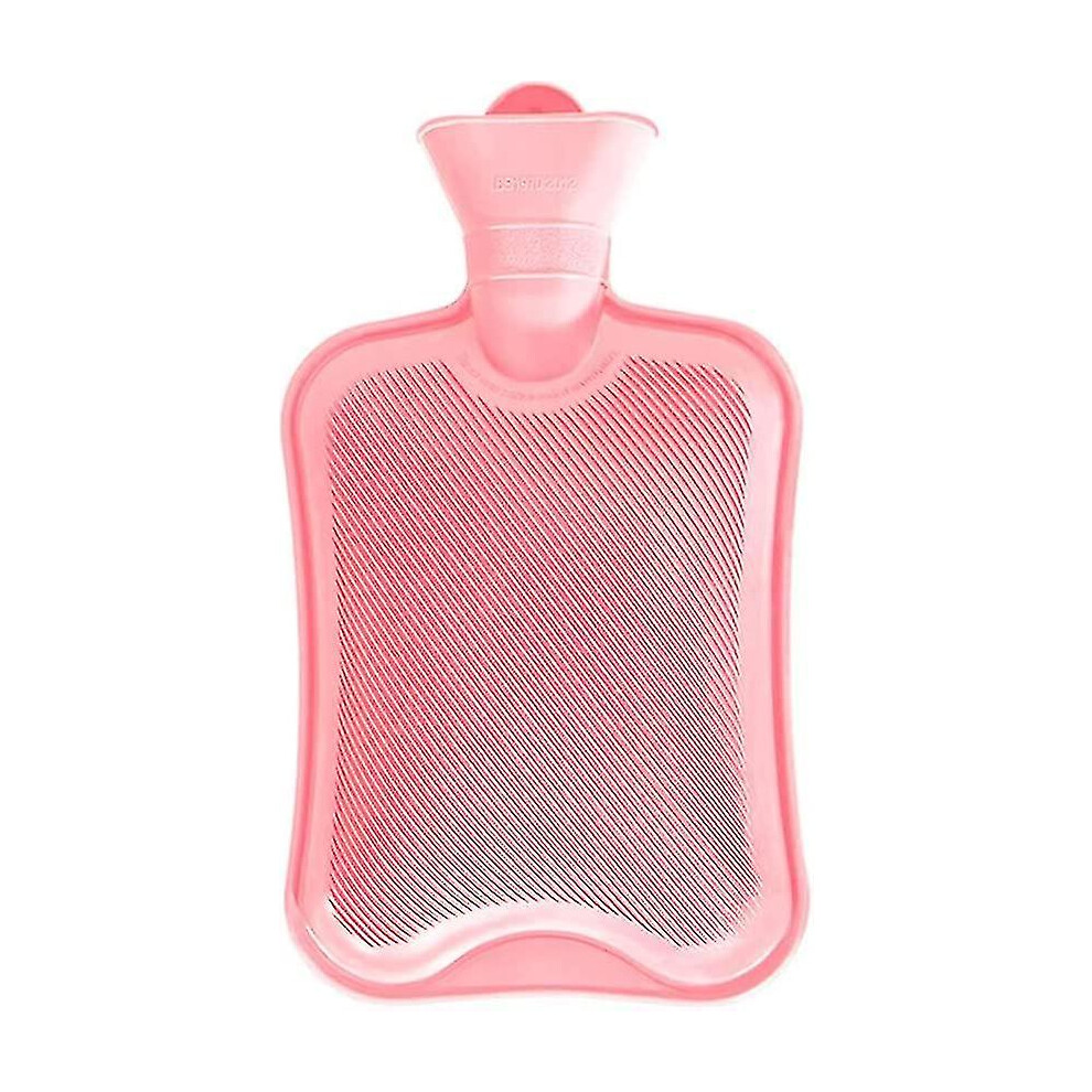 Uncovered Hot Water Bottle 2l Large Mouth Safe And Durable Natural Rubber Bed