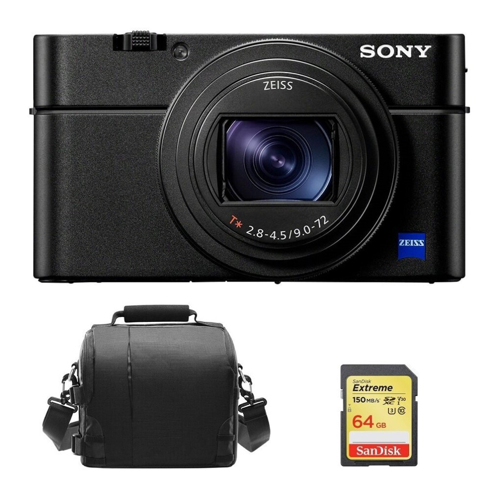 SONY RX100 VI Black + 64GB SD Card + Camera Bag