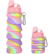 Girls Water Bottle Leakproof Bpa Free Children Drinking Bottle Kids Water Bottles Collapsi