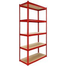 Półki Monster Racking Z-Rax Extra Strong Steel, czerwone, szer. 90 cm, gł. 45 cm