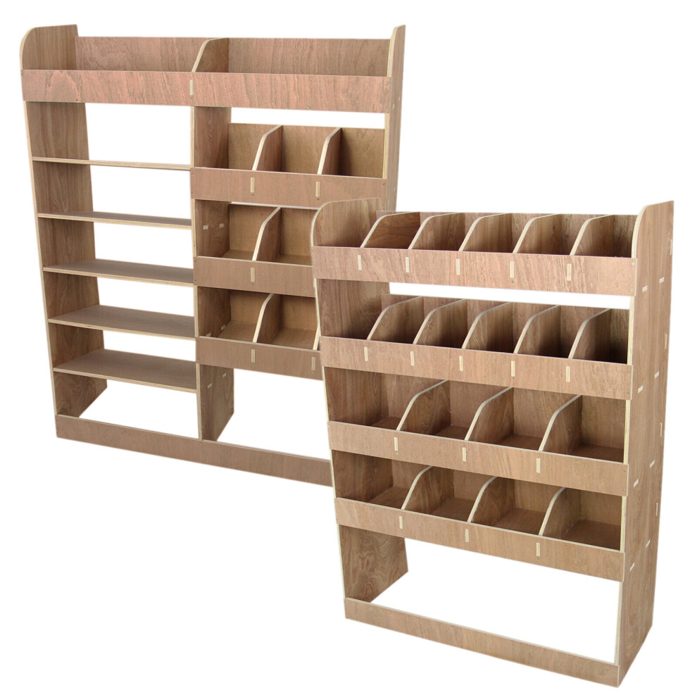 Vauxhall Vivaro SWB Plywood Van Racking Storage Unit Shelving / FREE Brackets