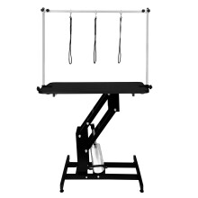 Hydraulische Pet Dog Grooming Tabelle höhenverstellbar H Bar Schwarz