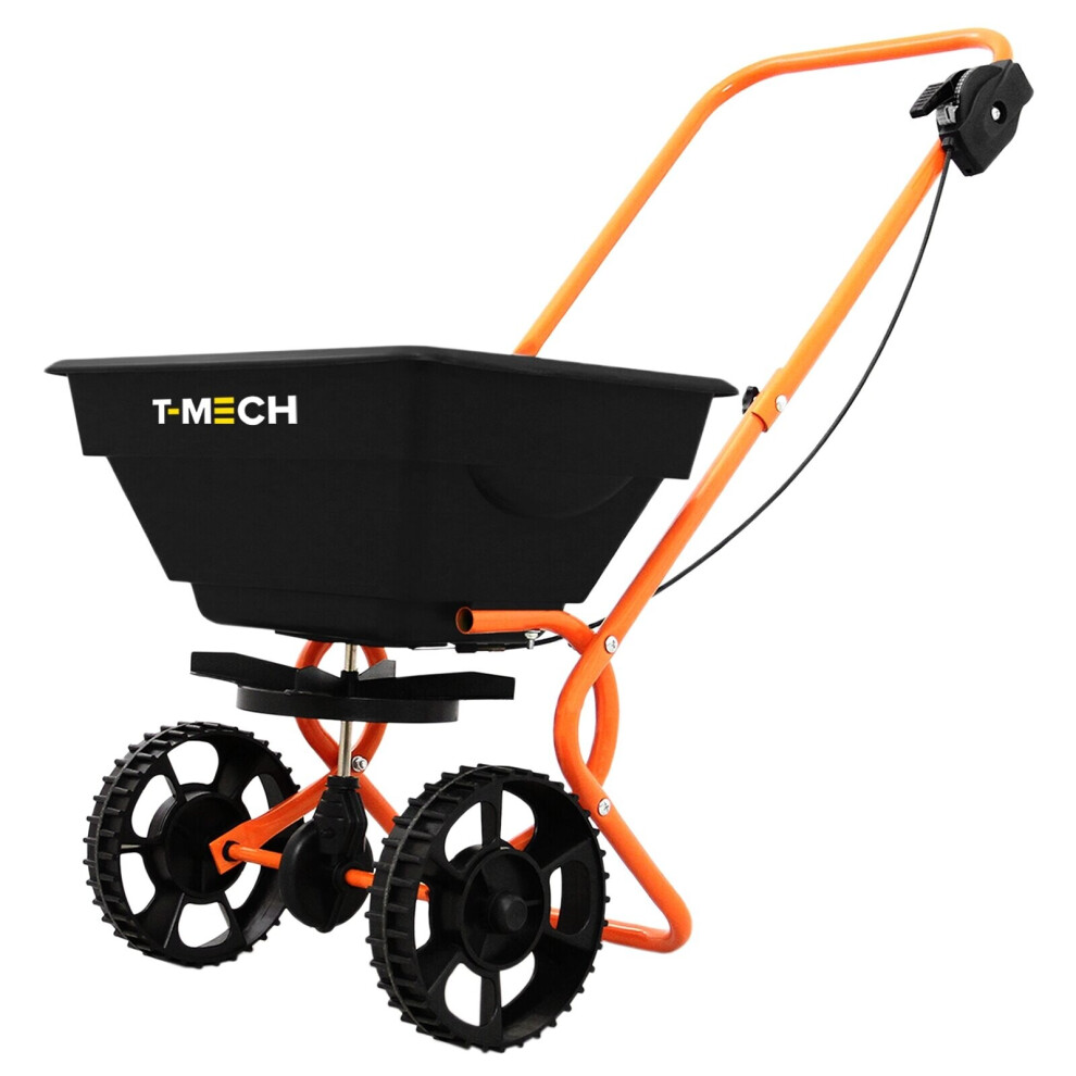 Rotary Spreader Seed Fertiliser Grass Gritter Salt Lawn Garden 25KG
