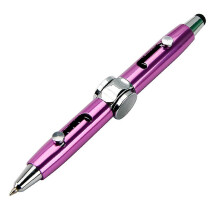 (Purple) Multifunctional Gyro Capacitive Pen Fidget Spinner Toy Stress Relief Ballpoint Pen
