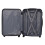 (Black) 3pcs Suitcase ABS hard shell 4-wheeled trolley lightweight luggage 3