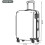 (Black) 3pcs Suitcase ABS hard shell 4-wheeled trolley lightweight luggage 5