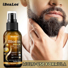 Hair & Beard Serum Spray, Beard Growth Serum, Hair Growth Serum, Anti-hair Loss Hair Serum, Biotin Oil
