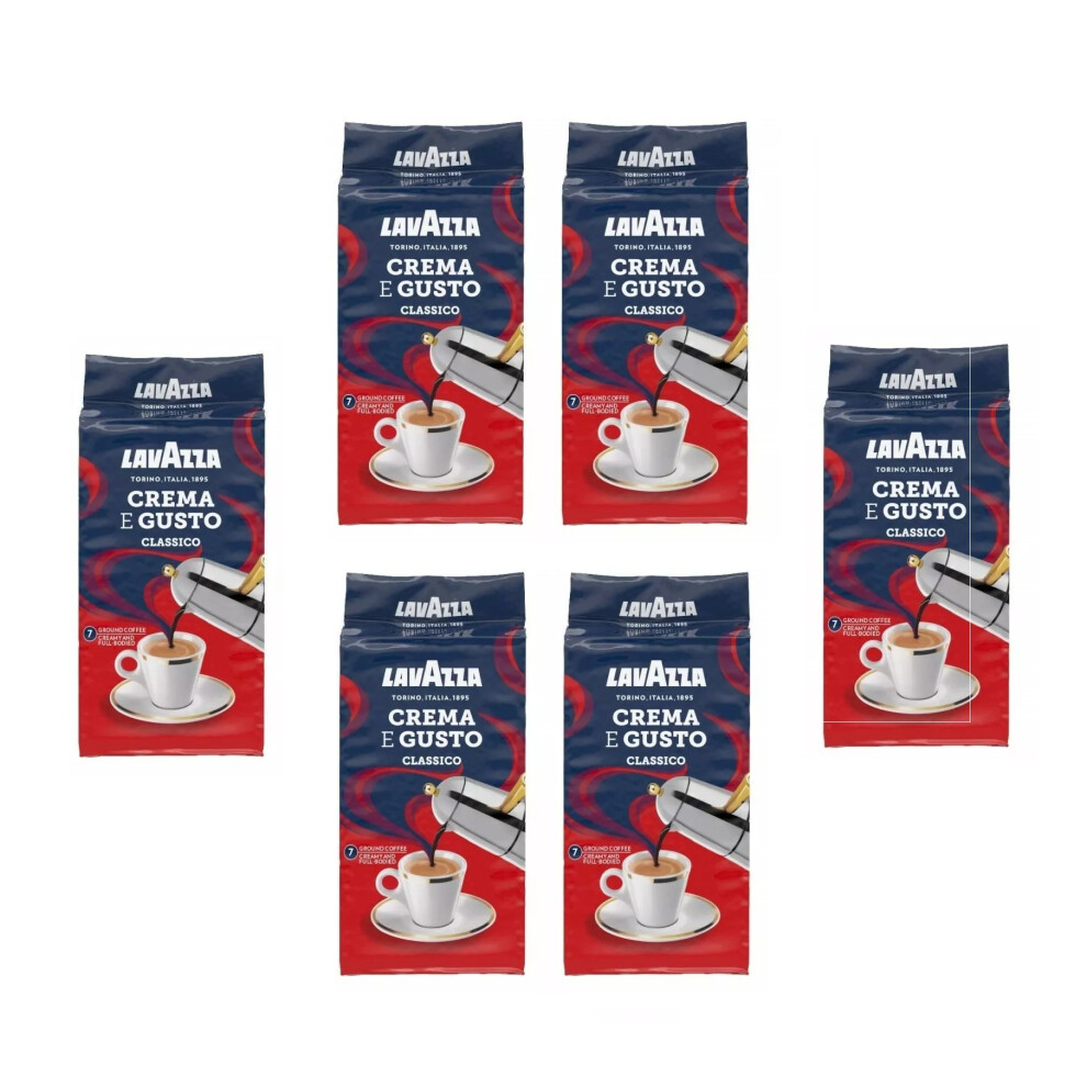 Lavazza - Crema E Gusto Classico - Ground Coffee 250g (6 X 250g)