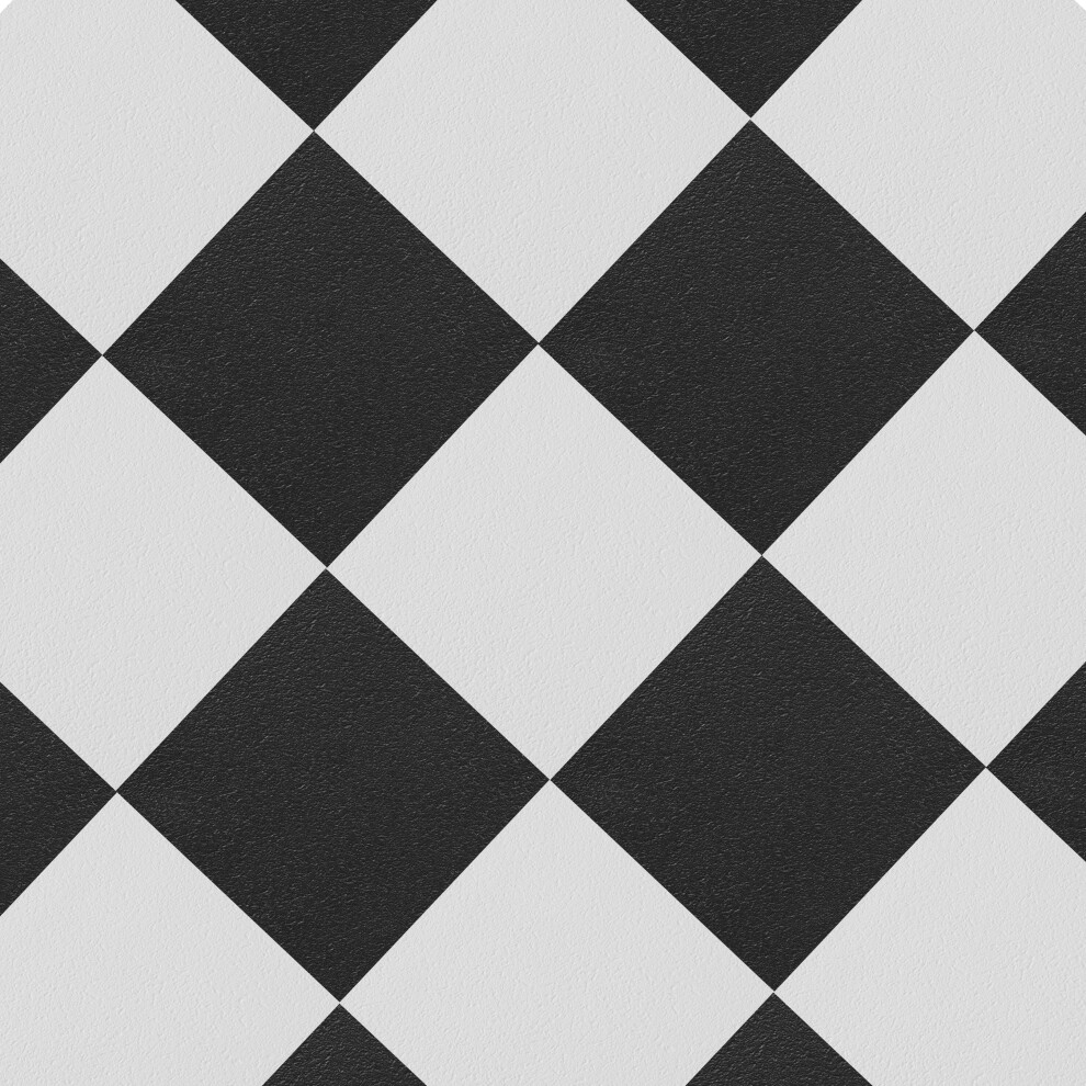 (Black & White, 30) Vinyl Floor Tiles Self Adhesive - Peel And Stick Floor Tiles, Vinyl Flooring For For Kitchen, Living Room And Bathroom 5061064151676