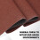 (Red, 5m x 1m) Heavy-Duty Mineral Shed Roofing Felt With Nails 6