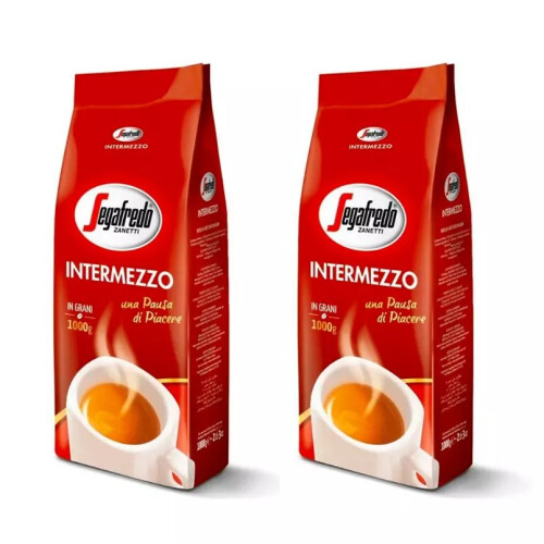 (PACK OF 2) Segafredo Intermezzo Coffee Beans 1kg