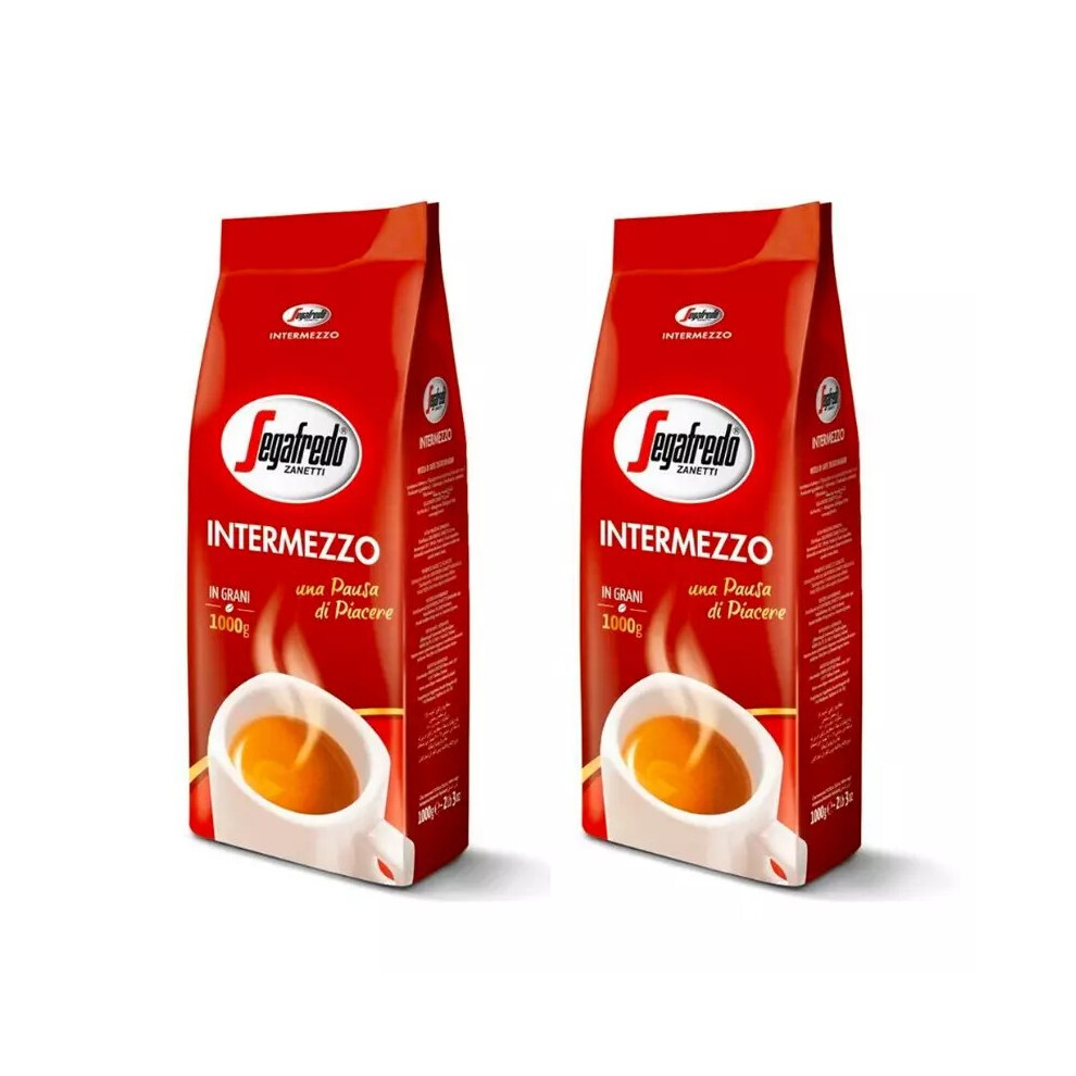 Segafredo Zanetti (Pack Of 2) Segafredo Intermezzo Coffee Beans 1Kg