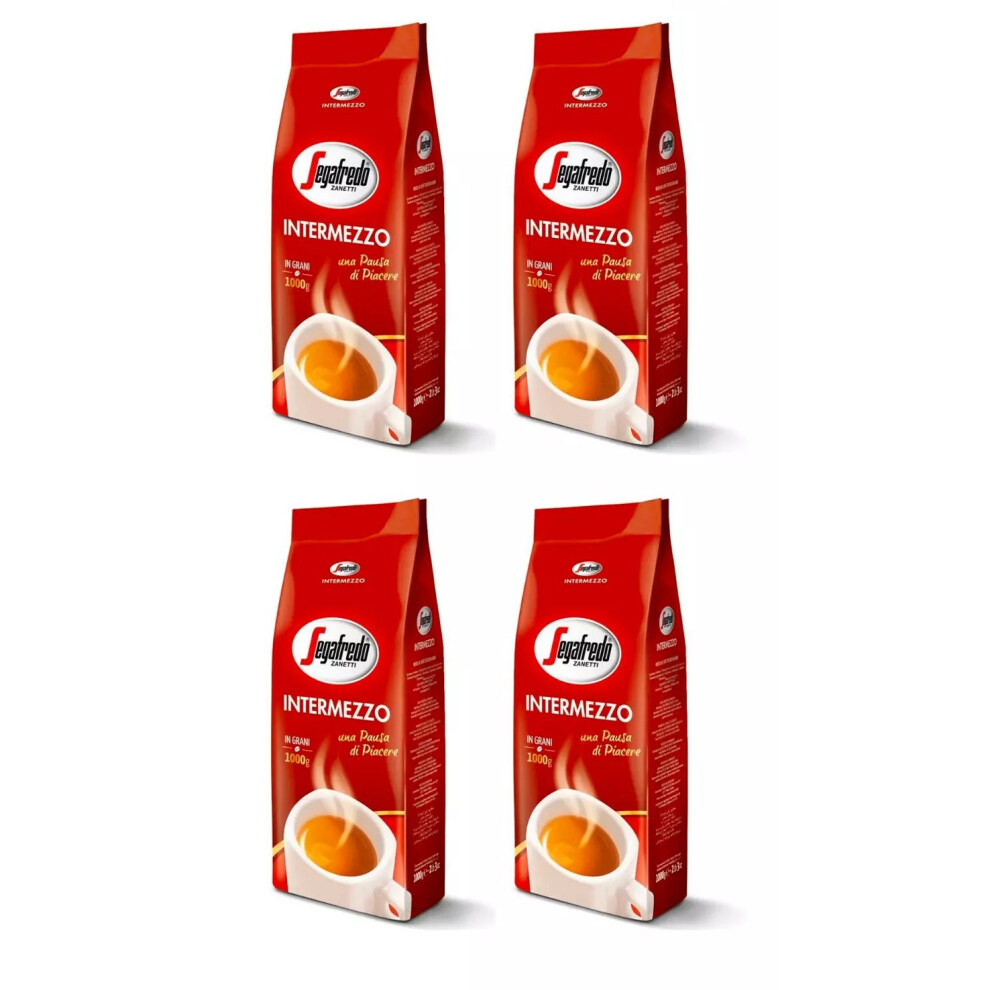 Segafredo Zanetti (Pack Of 4) Segafredo Intermezzo Coffee Beans 1Kg