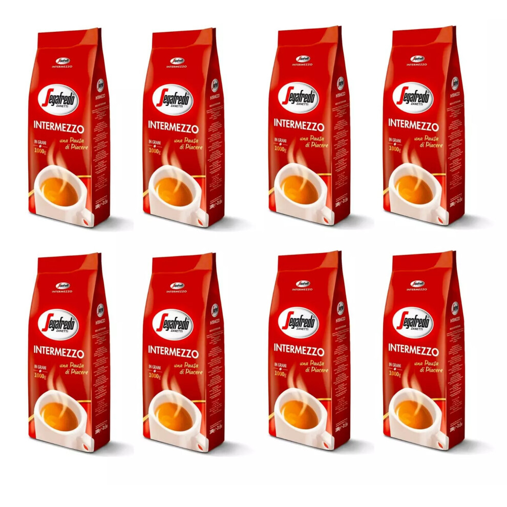 Segafredo Zanetti (Pack Of 8) Segafredo Intermezzo Coffee Beans 1Kg
