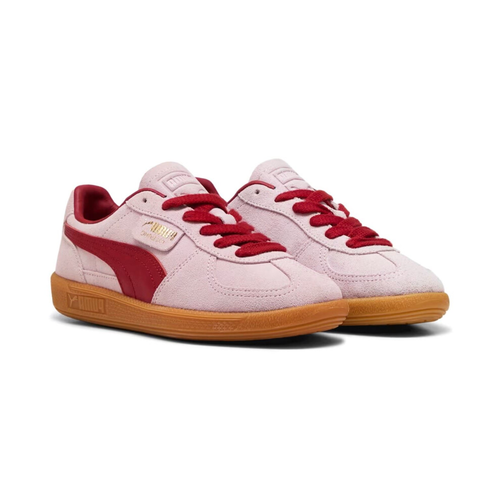 (Pink, 10 (Adults')) Puma Palermo Leather Rose/Dark Crimson Trainers