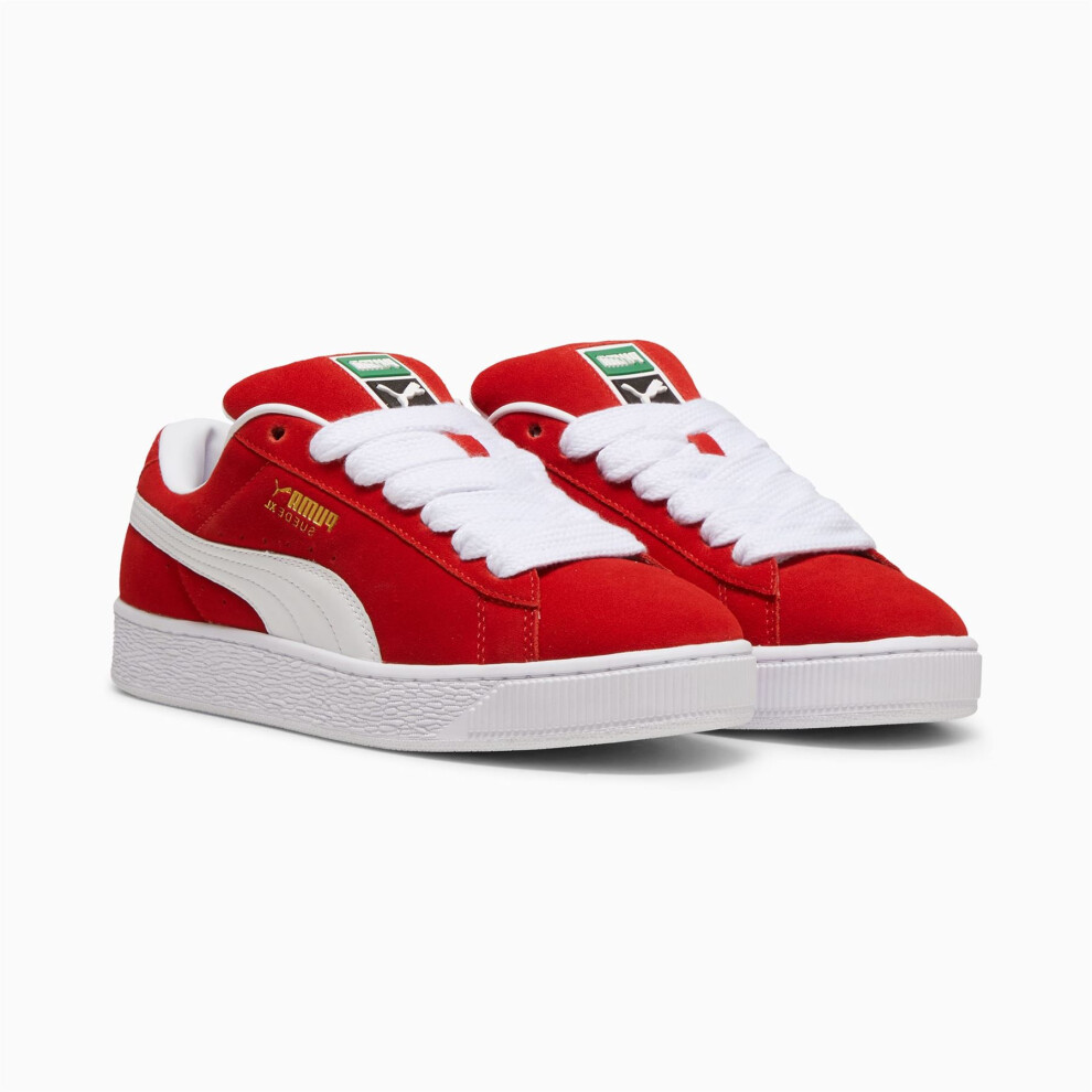 (Red, 9 (Adults')) Puma Suede XL Suede Red Trainers