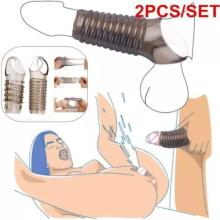 Cock Ring Delay Ejaculation Penis Male Stimulator Sleeve Couple