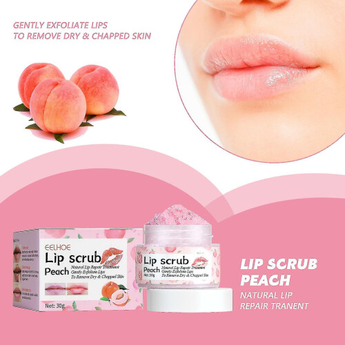 Leke Eelhoe Peach Lip Scrub 1