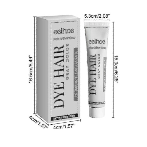 Crème de coloration pour cheveux gris - Eelhoe 100ml 2