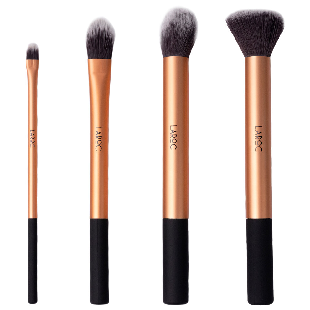 4pc Makeup Brush Set, Foundation Eyeshadow Contour