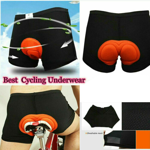 Roupa interior acolchoada para homem e mulher para ciclismo CalÃ§as macias Presentes (MÃdio)
